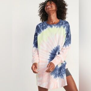 Oversized Vintage Specially Dyed Tunic Sweatshirt - S